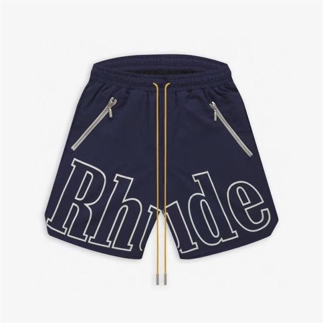 Racing Track Printing Beach Shorts Breechcloth Mesh Lining Shorts-Shorts-Arimonz-Navy Blue-S-Arimonz