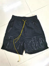 Racing Track Printing Beach Shorts Breechcloth Mesh Lining Shorts-Shorts-Arimonz-Yellow Black-S-Arimonz