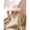 Raffia Hat Sun Visor Beach Straw Hats Women Sea Beach Leisure Hats-Summer Hats-Arimonz-Arimonz