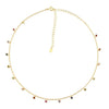 Rainbow Charm Choker Chain Necklace Beads Pendant Fine Jewelry For Women-Necklaces-Arimonz-Gold-Arimonz