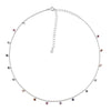Rainbow Charm Choker Chain Necklace Beads Pendant Fine Jewelry For Women-Necklaces-Arimonz-Silver-Arimonz