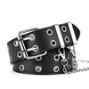 Ramone Punk Style Pin Buckle Belt-Belts-Arimonz-Black-With Chain-Arimonz