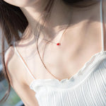 Red Heart Necklace Fashion Necklace for Women-Necklaces-Arimonz-Arimonz