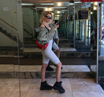 Reflective Cropped Jacket-Bomber Coats-Arimonz-Arimonz