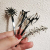 Reflective Hair Clips For Women Geometric Hair Accessories Jewelry-Hair Accessories-Arimonz-Arimonz