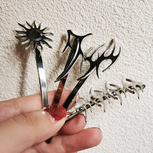 Reflective Hair Clips For Women Geometric Hair Accessories Jewelry-Hair Accessories-Arimonz-Arimonz