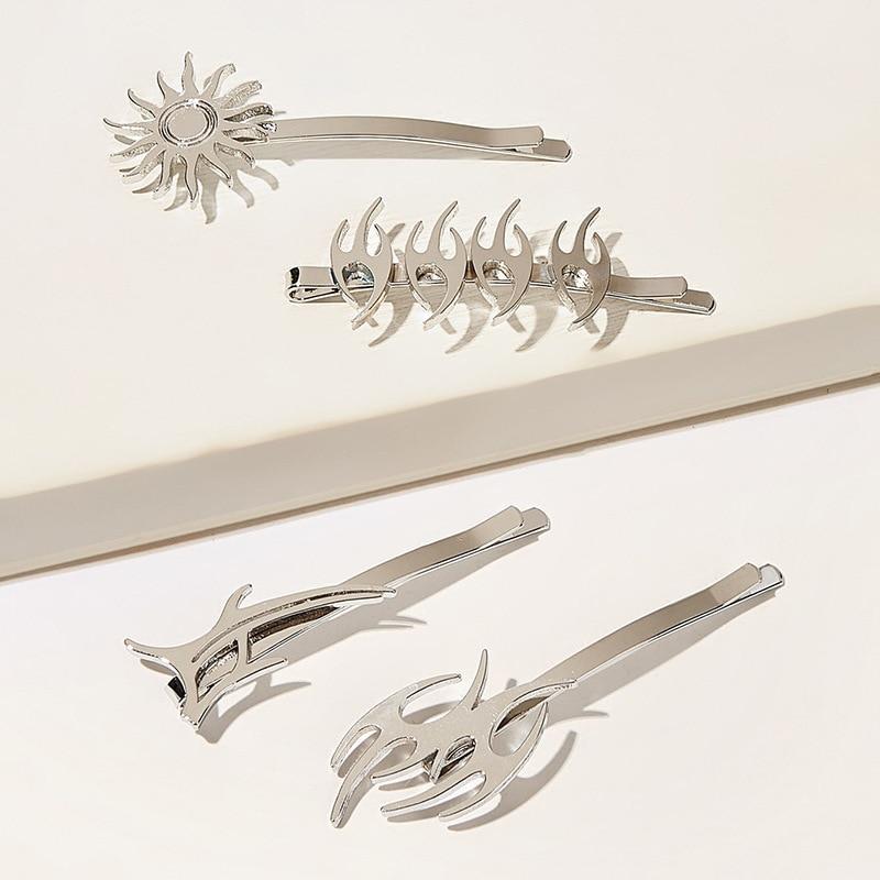 Reflective Hair Clips For Women Geometric Hair Accessories Jewelry-Hair Accessories-Arimonz-Arimonz