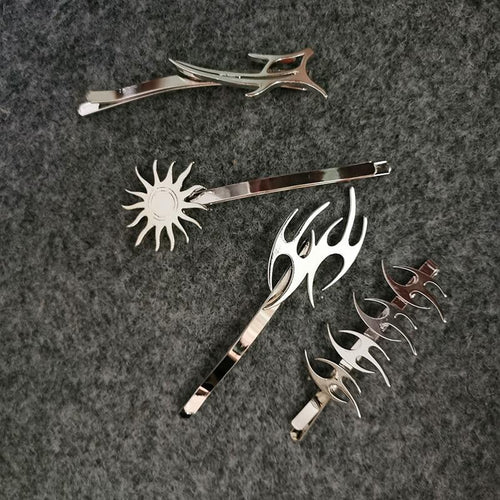 Reflective Hair Clips For Women Geometric Hair Accessories Jewelry-Hair Accessories-Arimonz-Arimonz