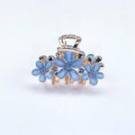 Resin Flower Hair Claw-Hair Accessories-Arimonz-blue-Arimonz