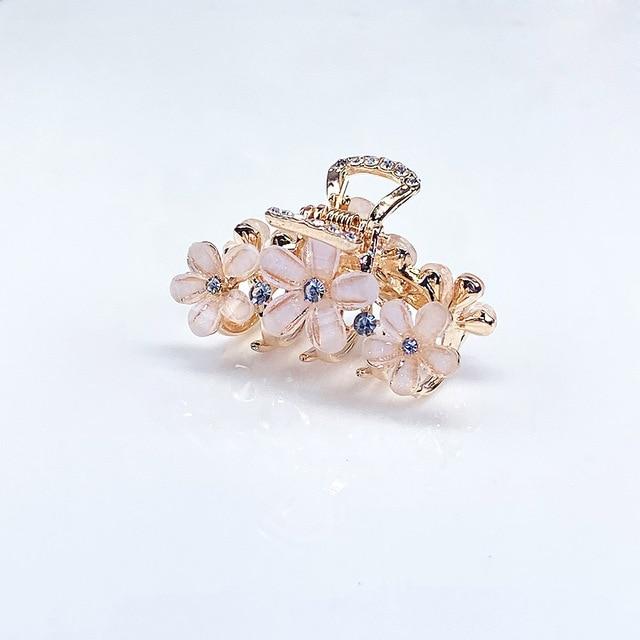Resin Flower Hair Claw-Hair Accessories-Arimonz-white-Arimonz