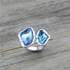 Retro Antique Adjustable Women Ring Fashionable Trendy Ring-Rings-Arimonz-Blue-Arimonz