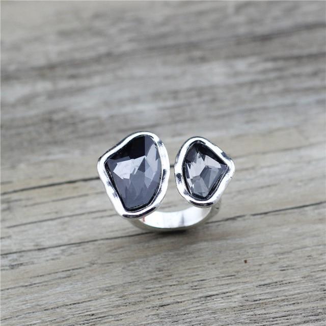 Retro Antique Adjustable Women Ring Fashionable Trendy Ring-Rings-Arimonz-Grey-Arimonz
