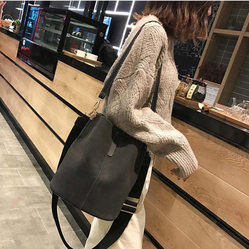 Retro Bucket Handbag-Handbags-Arimonz-Arimonz