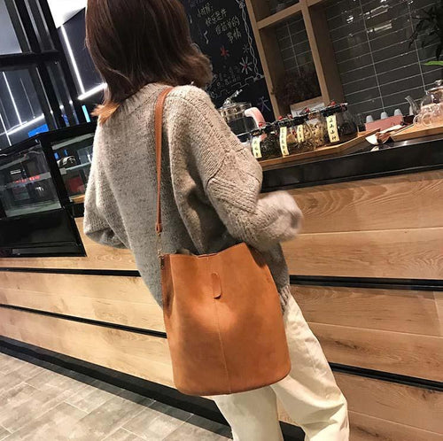 Retro Bucket Handbag-Handbags-Arimonz-Arimonz
