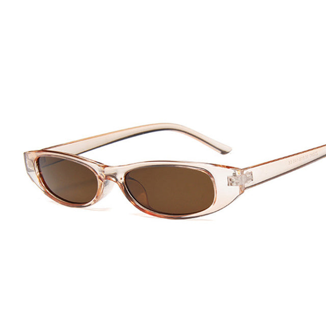 Retro Cat Eye Sunglasses Women Vintage Lady Sun Glasses Black Frame-Sunglasses-Arimonz-Champagne-Arimonz