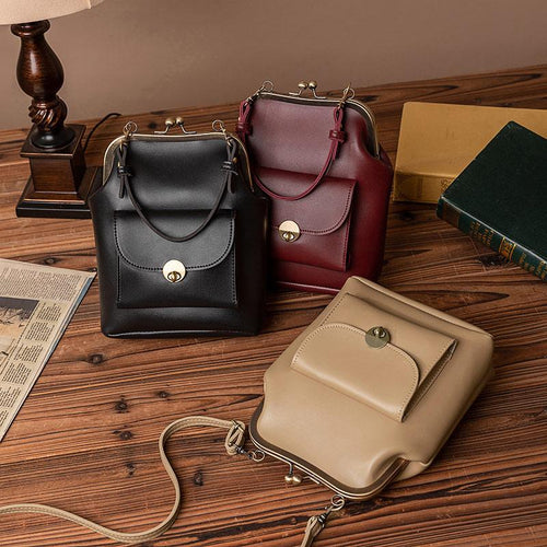 Retro Clip Hasp Shoulder Bag-Handbags-Arimonz-Arimonz