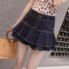 Retro Denim Shorts Skirt Women Ladies Short Skirts Jeans Short Skirts-Denim Shorts-Arimonz-Deep Blue-S-Arimonz