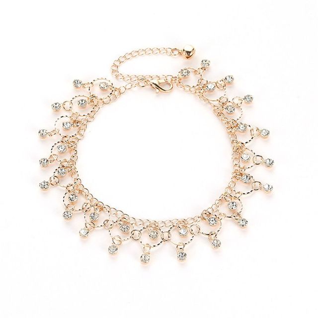 Retro Ethnic Style Beach Anklet Leisure Street Shooting Foot Chain-Jewelries-Arimonz-Gold 1-Arimonz