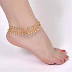 Retro Ethnic Style Beach Anklet Leisure Street Shooting Foot Chain-Jewelries-Arimonz-Gold-Arimonz