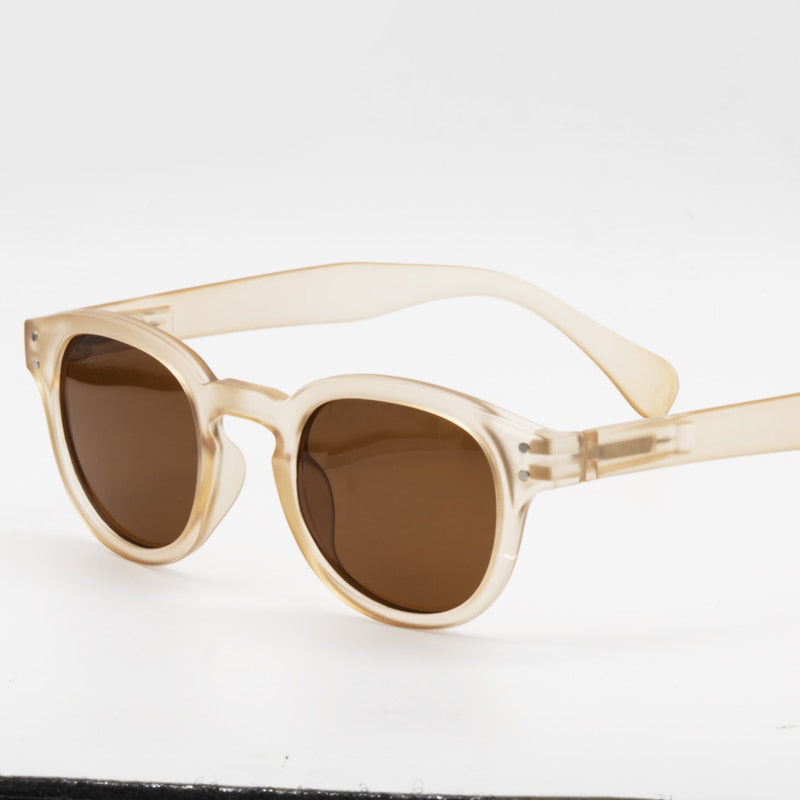 Retro Glasses Europe Style Women Sun Glasses UV400 Protection-Sunglasses-Arimonz-Beige- Polarized-Arimonz