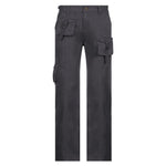 Retro Grunge Cargo Denim Jeans Streetwear Vintage Low Waist Trouser-Straight Jeans-Arimonz-gray-S-Arimonz