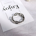 Retro Neutral Multi-layer Smiley Face Wide Ring for Women-Rings-Arimonz-Arimonz