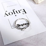 Retro Neutral Multi-layer Smiley Face Wide Ring for Women-Rings-Arimonz-Stars-Arimonz