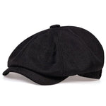 Retro Paperboy Cap-Hats-Arimonz-Black-Arimonz