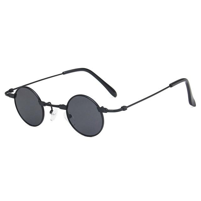 Retro Round Sunglasses for Women Vintage Goggles Style Sunglasses-Sunglasses-Arimonz-Black Grey-Arimonz