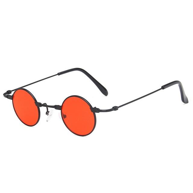 Retro Round Sunglasses for Women Vintage Goggles Style Sunglasses-Sunglasses-Arimonz-Black Red-Arimonz
