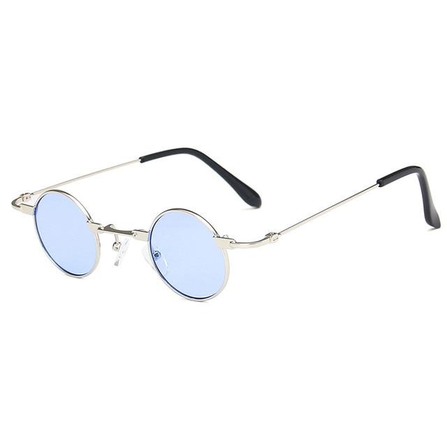 Retro Round Sunglasses for Women Vintage Goggles Style Sunglasses-Sunglasses-Arimonz-Blue-Arimonz