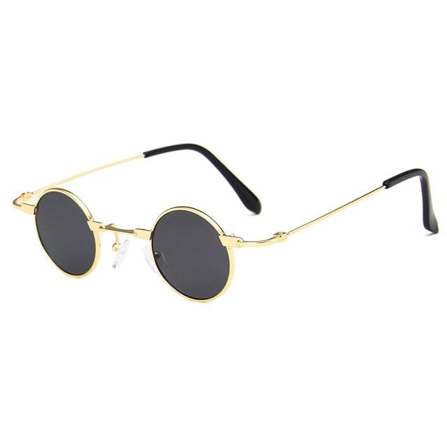 Retro Round Sunglasses for Women Vintage Goggles Style Sunglasses-Sunglasses-Arimonz-Gold Grey-Arimonz