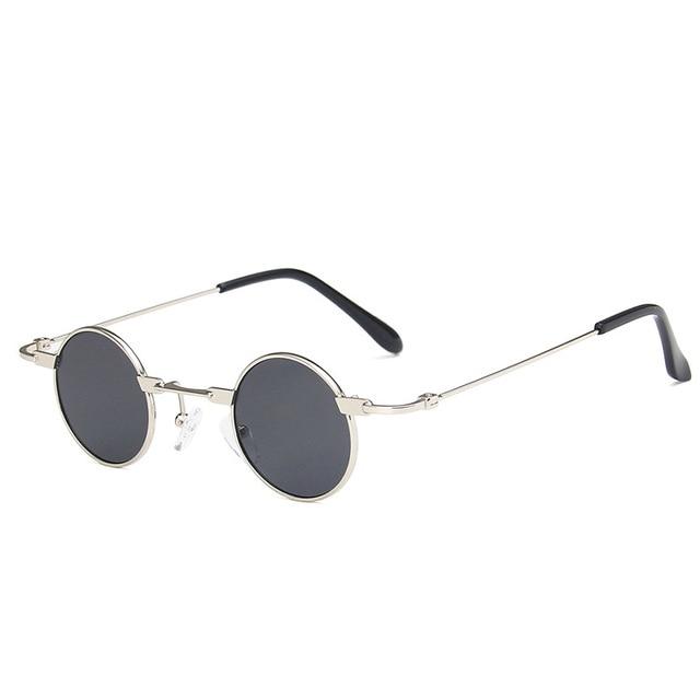 Retro Round Sunglasses for Women Vintage Goggles Style Sunglasses-Sunglasses-Arimonz-Silver Grey-Arimonz