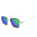 Retro Square Eyewear For Women Sunglasses Shades For Women-Sunglasses-Arimonz-Sliver Green-Arimonz