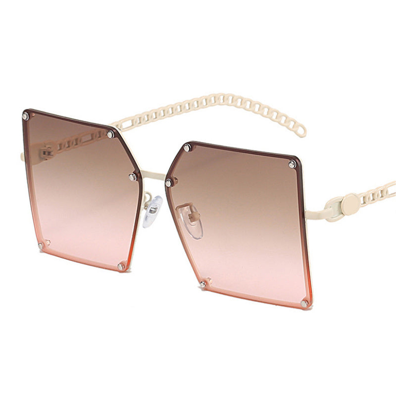 Retro Square Sunglasses Women Travel Big Frame Sun Glasses-Sunglasses-Arimonz-Arimonz