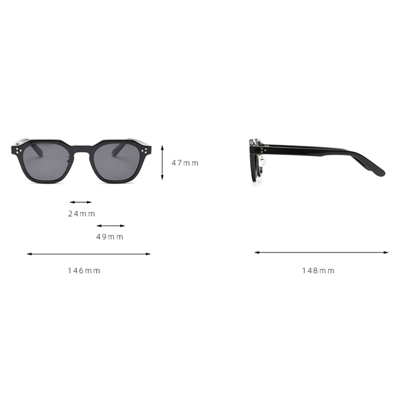 Retro Sun Glasses For Women Frame Polygon Polarized Sunglasses-Sunglasses-Arimonz-Arimonz