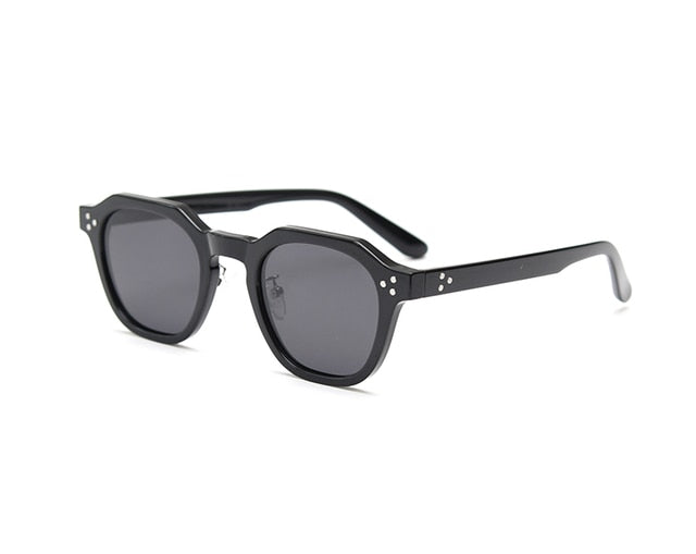 Retro Sun Glasses For Women Frame Polygon Polarized Sunglasses-Sunglasses-Arimonz-black-Arimonz