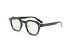 Retro Sun Glasses For Women Frame Polygon Polarized Sunglasses-Sunglasses-Arimonz-black with green-Arimonz