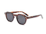 Retro Sun Glasses For Women Frame Polygon Polarized Sunglasses-Sunglasses-Arimonz-leopard with gray-Arimonz
