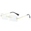 Retro Sunglasses For Women Rimless Gradient Frameless Sunglasses-Sunglasses-Arimonz-Gold-Arimonz