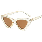 Retro Triangular Cat Sunglasses-Sunglasses-Arimonz-Brown-Arimonz