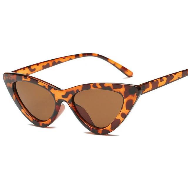 Retro Triangular Cat Sunglasses-Sunglasses-Arimonz-Leopard-Arimonz