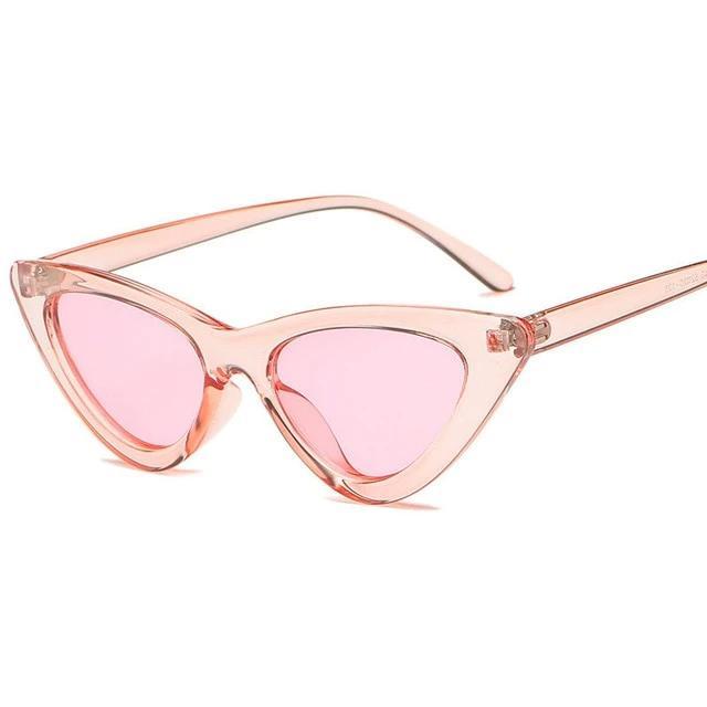 Retro Triangular Cat Sunglasses-Sunglasses-Arimonz-Pink-Arimonz