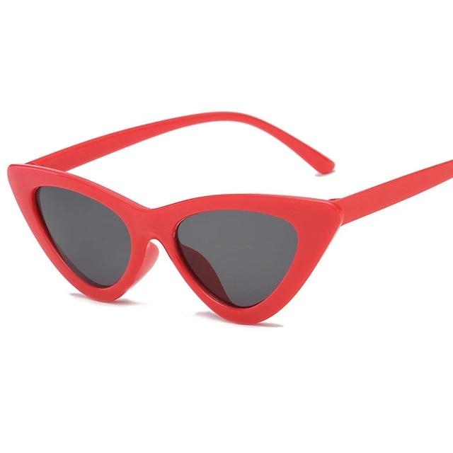 Retro Triangular Cat Sunglasses-Sunglasses-Arimonz-Red-Arimonz