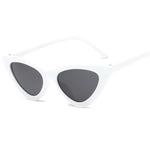 Retro Triangular Cat Sunglasses-Sunglasses-Arimonz-White-Arimonz