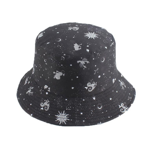 Reversible Bucket Hat Summer Sun Hats For Women Printed Bucket Hats-Bucket Hats-Arimonz-Arimonz