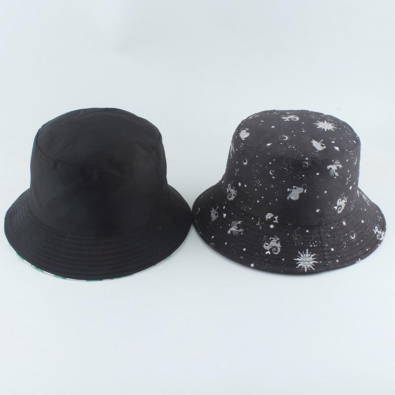 Reversible Bucket Hat Summer Sun Hats For Women Printed Bucket Hats-Bucket Hats-Arimonz-Arimonz