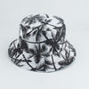 Reversible Bucket Hat Summer Sun Hats For Women Printed Bucket Hats-Bucket Hats-Arimonz-black leaves-Arimonz