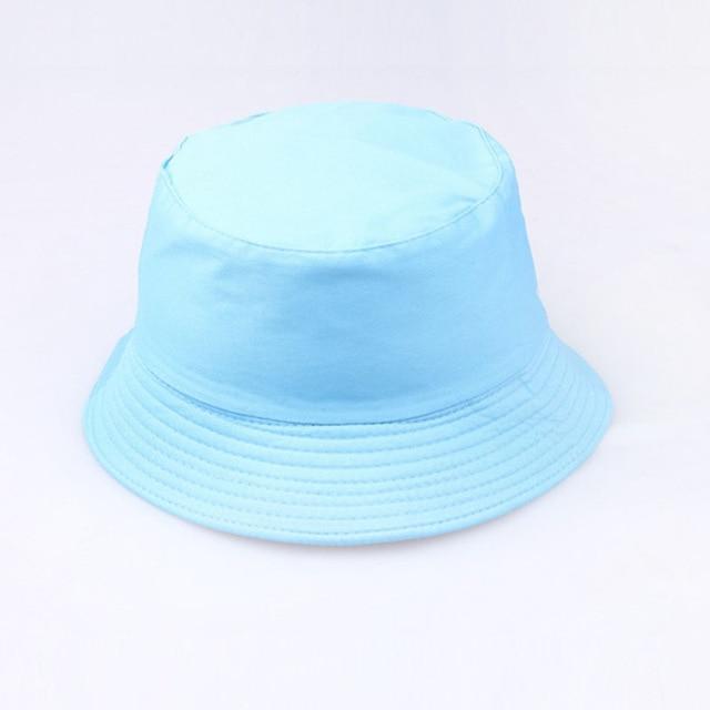 Reversible Bucket Hat Summer Sun Hats For Women Printed Bucket Hats-Bucket Hats-Arimonz-blue-Arimonz