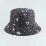 Reversible Bucket Hat Summer Sun Hats For Women Printed Bucket Hats-Bucket Hats-Arimonz-constellation-Arimonz